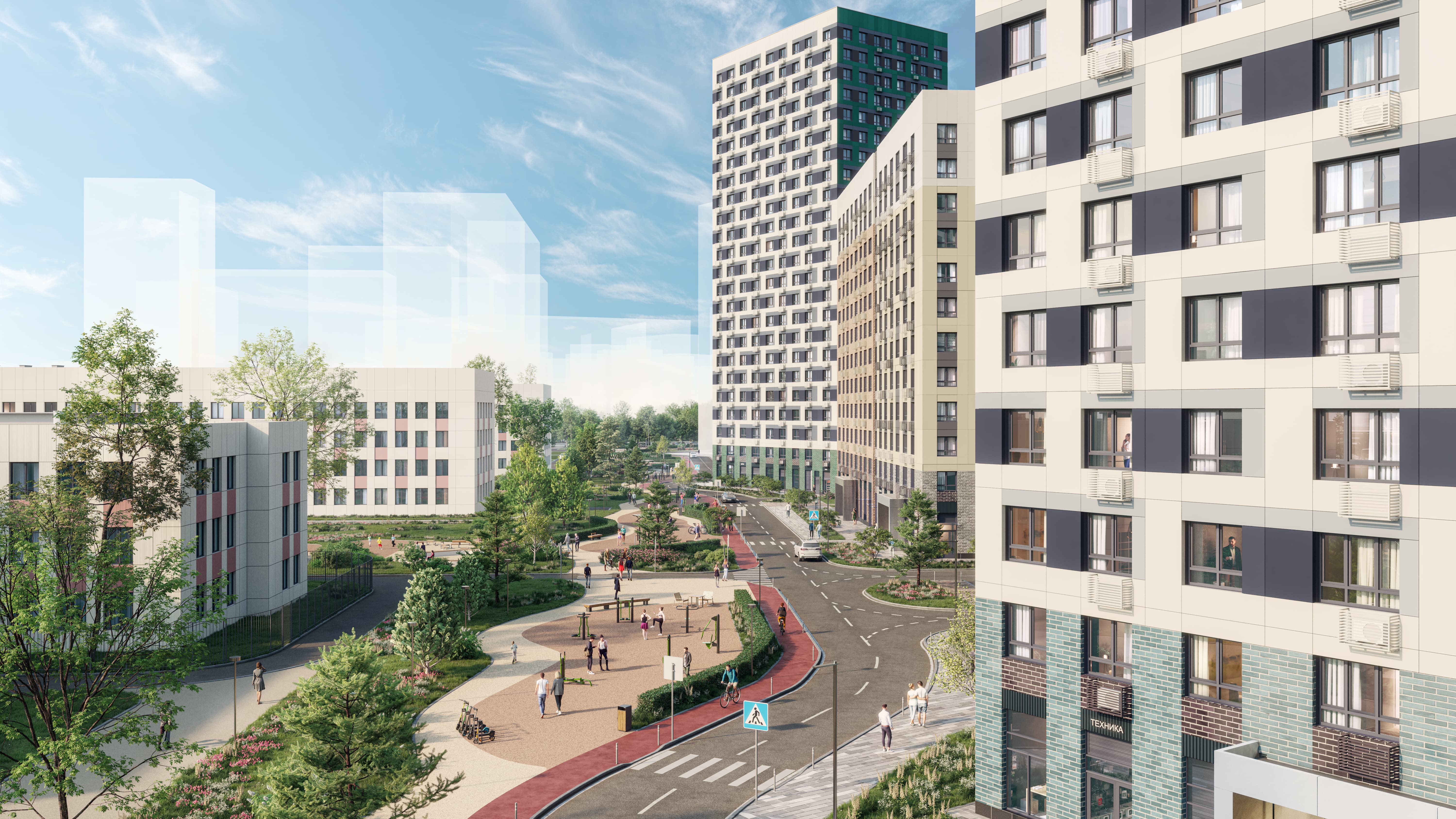 Фасады с дизайнерскими рисунками